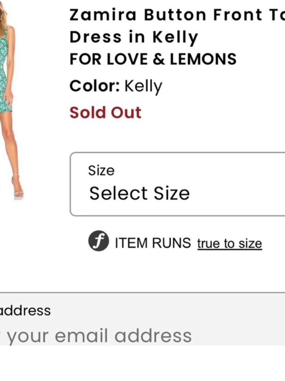 For Love and Lemons Zamira Green Floral Sundress with Sweetheart Neckline Ruffle - Picture 3 of 15
